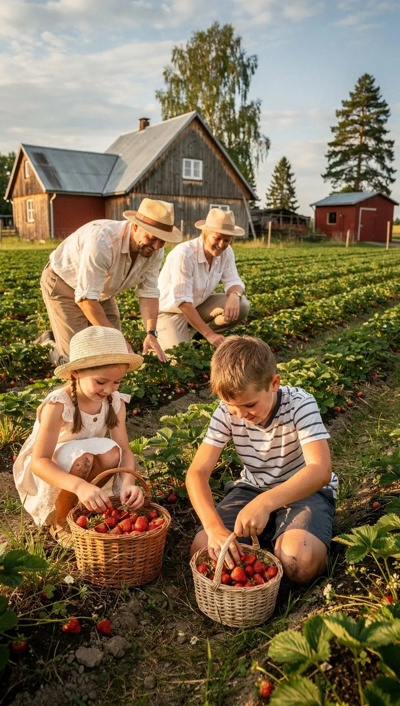 Perereis Läänemere ääres, kus lapsed mängivad liival ja vanemad naudivad päikest.